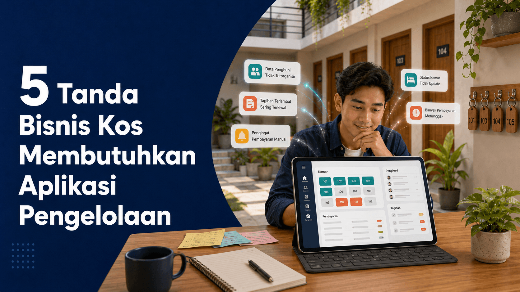 5 Tanda Bisnis Kos Membutuhkan Aplikasi Pengelolaan